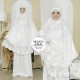 Mukena Ainun Sutra Prada Putih