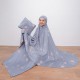 Mukena bunda nonah abu