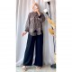 Setelan Hafisa hitam motif batik