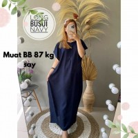 Baju Daster Polos Navy