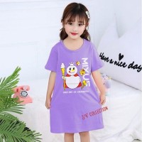 Baju Daster Anak Mixue ungu