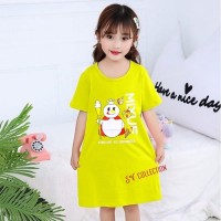 Baju Daster Anak Mixue kuning
