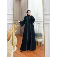 kode baru gamis hitam