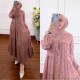 Baju Dress Kara Rose (pink)