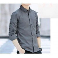 Baju Kemeja Santa abu abu