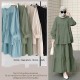 Baju Setelan Karin sage