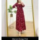 Baju Dress ULA maron bunga