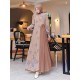 Baju Muslim Ainur set coklat