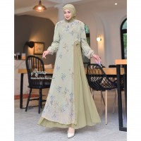 Baju Muslim Ainur set sage