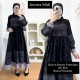 gamis aurora midi hitam