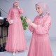 Gamis Rafika Pesta pink