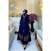 Gamis Abaya Turkey navy