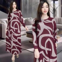 Dress Maxy Nabila burgundy