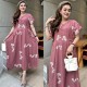Baju Dress ULA motif bunga