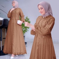 Gamis Rafika Dress moca