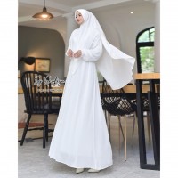Baju Muslim Shofiya syar'i putih