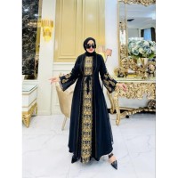 Gamis abaya tulip bordir