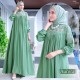 Gamis aurora bordir sage
