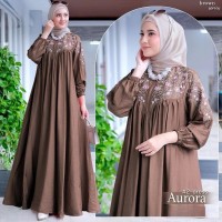 Gamis aurora bordir moca
