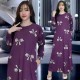 Dress Alina Maxy Knit ungu