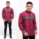 Baju Koko motif bata maron