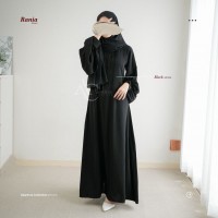 gamis abaya rania hitam
