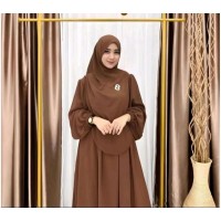 gamis luna syar'i coklate