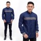 Baju Koko batik navy