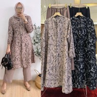 baju long tunik laveta set