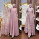 gamis naura set outer pesta