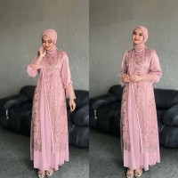 gamis + outer naela dress