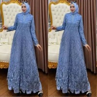 gamis zallia set outer pesta