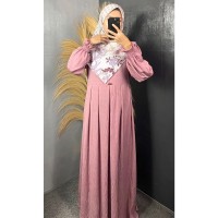 gamis polos set hijab segi 4
