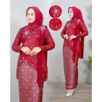 kebaya set melati tille maron