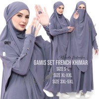 gamis umroh/haji set khimar