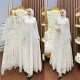 gamis arimbi set outer putih