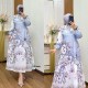 gamis midi ceruty dress grey