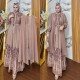 gamis azkiya set outer terpisah