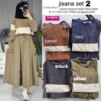 baju set rok cargo jisana 2