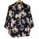 baju atasan kemeja bunga