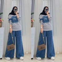 Setelan pita jeans model baru