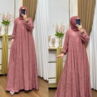 gamis abaya ceruty mixbordir